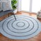 Safavieh 5 x 5 ft. Cape Cod Round Area Rug, Blue CAP221M-5R - alternate 2